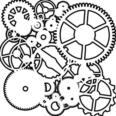 Маска The Crafter's Workshop - Mini Template Gears, 15х15см