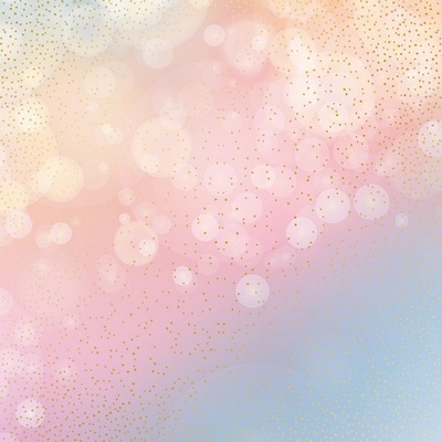 Лист односторонней бумаги с фольгированием Golden Mini Drops Bokeh Effect, ТМ Фабрика Декора