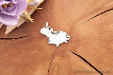 Чипборд "Единоріг" від WOODchic, 5х5см