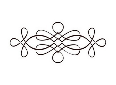 Акриловый штамп W025a Виньетка, размер 1,6 * 3,8 см