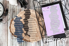 Ніж для вирубки Fantasy фоновий "Узор ромби" розмір 13.6*4.8 см