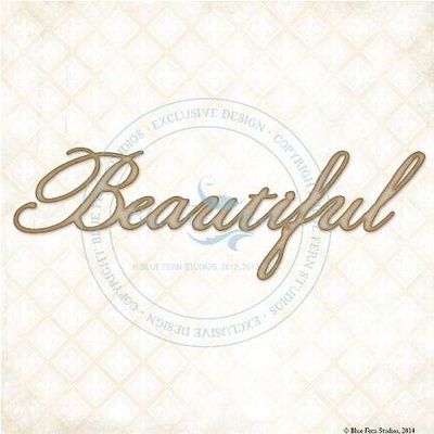 Чипборд Blue Fern StudiOs-Beautiful