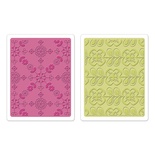 Набір папок для тиснения Sizzix - TextuRed Impressions Embossing Folders 2PK - Kaleidoscope Blooms Set, 2 шт.