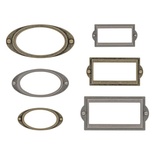 Набір металевих рамочок Tim Holtz - Idea - Ology Metal Label Frames, 6 штук, рамки