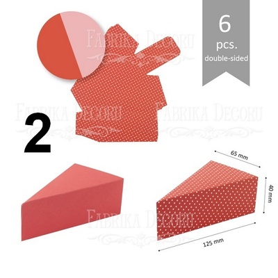 Набір паперових заготовок 003, ТМ Fabrika Dekoru, 6 штук, вибір кольору