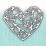 Нож для вырубки от MiMiCut - Геометрия любви, 69x59мм