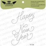 Акриловий штамп Lesia Zgharda TA126 Happy New Year, 2 шт., набір 10x10 см