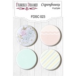 Набір скрап-фішок від ТМ Фабрика Декору з 4 шт. FDSC 023
