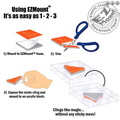 Клеевая оснастка EZ Mount для резиновых штампов, размер: 21,6x27,9 см