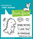 Штампи від Lawn Fawn - RAWR, 8 шт