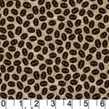 Тканина 100% бавовна - Кавові зерна, 45x55см