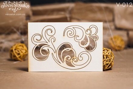 Чипборд от Вензелик - Завитки, размер:  85x100  мм