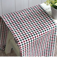 Оксфорд - клітинка 6x6 мм, червоний - зелений, розмір:45 x55см