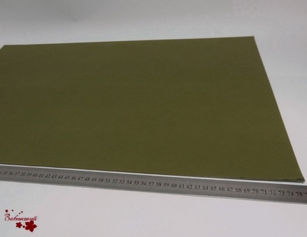 Папиросная бумага тишью 50х76 см  (слож.12,5 х 19см), цвет: темно-оливковый