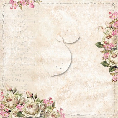 Аркуш двостороннього паперу для скрапбукінгу від LemonCraft - House roses EXTRA EXTRA 01