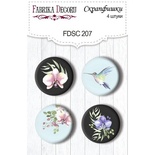 Набір скрап-фішок ТМ Фабрика Декору з 4 шт. №207