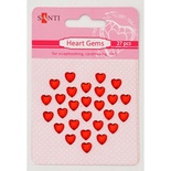 Набір самоклейних сердечок червоні, 27 шт., ТМ Santi