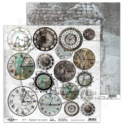 Аркуш скрап-паперу ABstudio - Scrapbooking Scrapbooking "Take Take me there" 9/10 - Remember the Scrapbooking0 - 30x30см