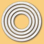 Ножі для вирубки від Memory Box - Wrapped Stitched Circle Frames