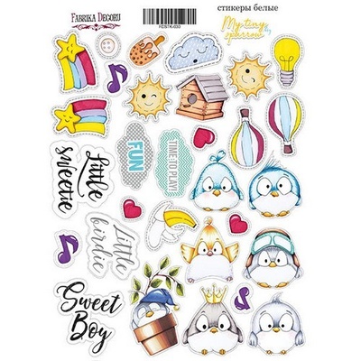 Набор наклеек My tiny sparrow boy, ТМ Фабрика Декора