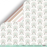 Аркуш двостороннього паперу для скрапбукінгу від Scrapmir - Карусель - Happy Days, 30x30cм