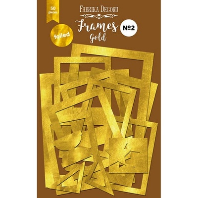 Набір рамок з фольгуванням №2 Gold, 50 шт., ТМ Фабрика Декору