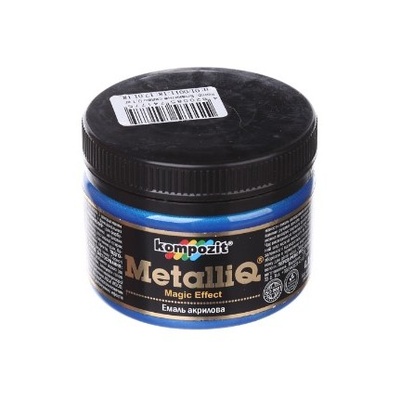 Эмаль акриловая METALLIQ Kompozit блакитне сяйво, 100 г
