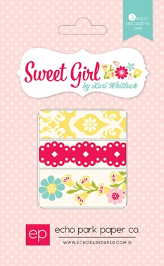 Набір паперового скотчу від Echo Park — Sweet Girl Washi Tape.