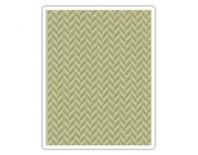 Папка для тиснения от Tim Holtz Alterations - Texture Fades Embossing Folder - Herringbone