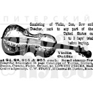 Штамп от Питерского Скрапклуба - Скрипка  (Эфемеры)