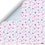 Аркуш двостороннього паперу для скрапбукінгу від Scrapmir - Флора з колекції Gentle Morning, 30x30 см