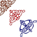 Ніж для вирубки від Cheery Lynn Designs - Lace Corner Deco F