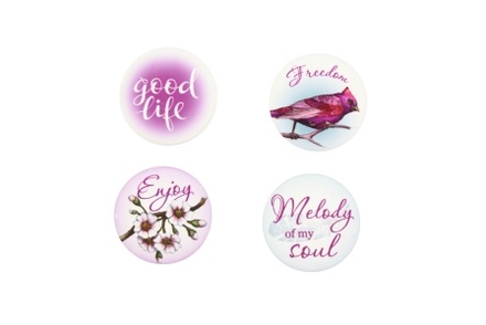 Набор металлических фишек №1 от ScrapBerry's - Райские Птицы