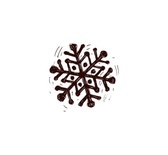 Акриловий штамп Christmas Stamp SR022 Сніжинка, розмір 1,9х1,8 см