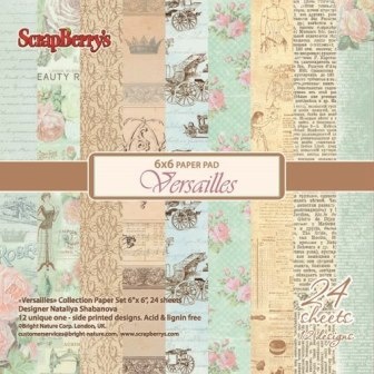 Набор бумаги для скрапбукинга, 15х15см, 170 гр/м Версаль, 24 листа