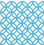 Трафарет - Фабрика Декору - решетка кола, 15см Х15см