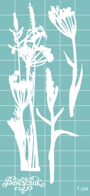 Чипборд від Вензелик - Набір флори 17, розмір: 59x119 мм