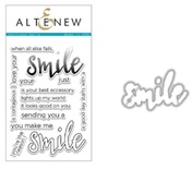 Набір ножів і штампів від Altenew - Halftone Smile Stamp & Die Bundle, 14 штампів +1 ніж