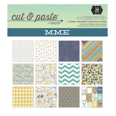 Набір скрап-паперу My Mind's Eye - Charm, 15х15см, двосторонній, 24 аркуші