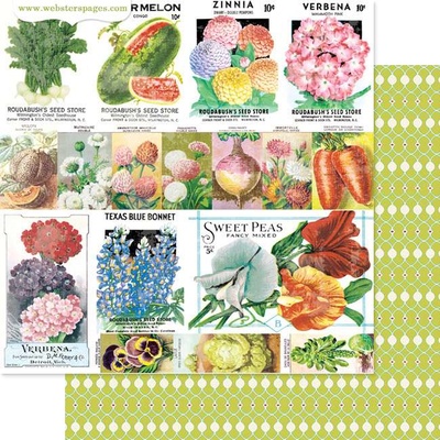 Аркуш скрап-паперу Webster's Pages - Grow With Me, двосторонній 30x30 см