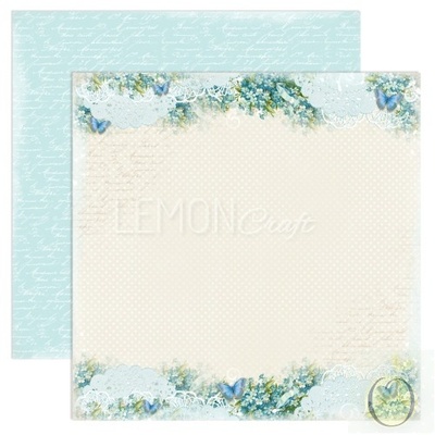 Бумага для скрапбукинга LemonCraft - Forget Me Not - 03, двусторонняя, 30х30 см, 1 лист
