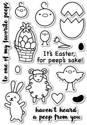 Штампи від Poppystamps - To All My Peeps clear stamp set