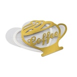 Заготовка для шейкера Кава з вершками 13x11,8 см, колір золото, ТМ Фабрика Декору