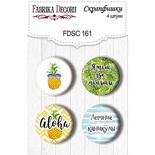 Набір скрап-фішок від ТМ Фабрика Декору з 4 шт. No 161