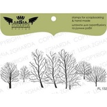 Акриловый штамп Lesia Zgharda FL132 Зимние деревья, размер 9,9х3,8 см