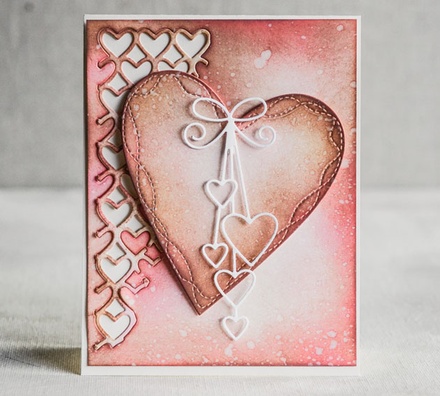 Ніж для вирубки від Memory Box - Wrapped Stitched Heart Frame
