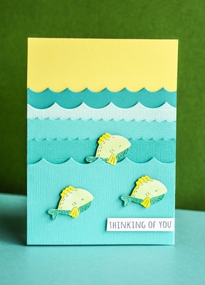 Ніж для вирубки від Poppystamps - Wave Trio