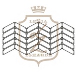 Акриловий штамп Lesia Zgharda F118b ПАРКЕТ ІЗ ЦВЯШКАМ КОНТУР, 7x3.2см.