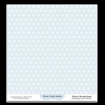 Аркуш паперу для скрапбукінгу від Pretty Little Studio - It's Snowing Pattern Paper
