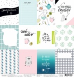 Лист бумаги для скрапбукинга от Polkadot - карточки "Чай vs Кофе"